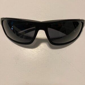Pirahna  Wrap Black Framed Sunglasses